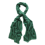 PINE NEEDLE - plain wool scarf