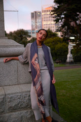 SANTA CATALINA oversized wool scarf