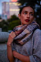 SANTA CATALINA oversized wool scarf