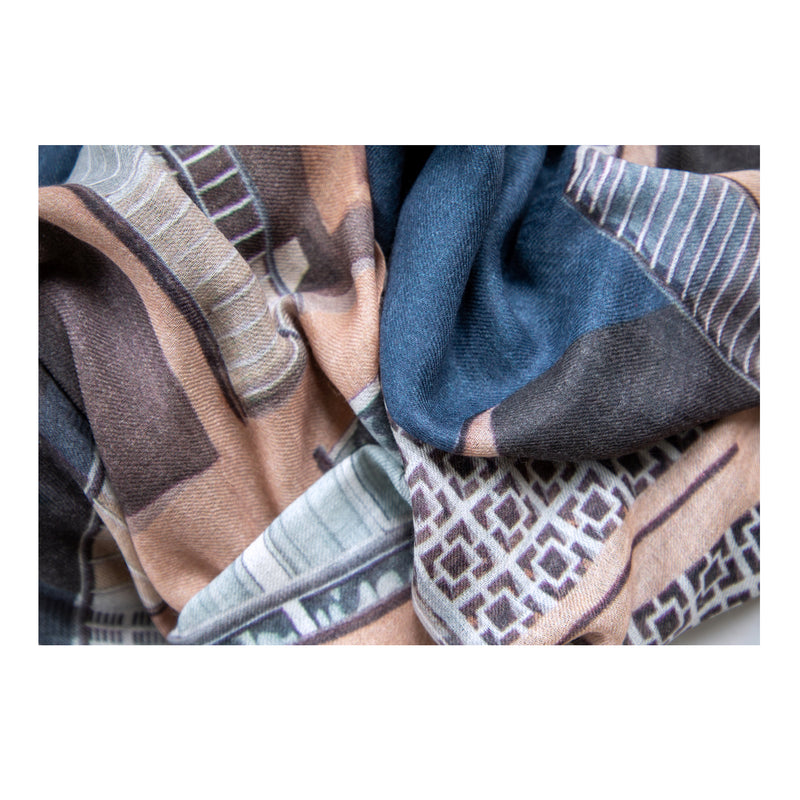 SANTA CATALINA oversized wool scarf