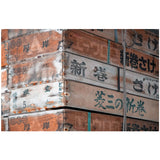 SEAFOOD CRATES oversized wool scarf