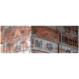 SEAFOOD CRATES skinny wool scarf