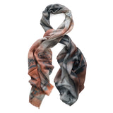 SEAFOOD CRATES skinny wool scarf