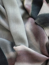 SEAWEED SUNSETS skinny wool scarf