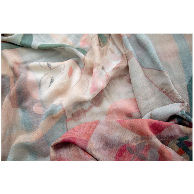 SENSO-JI skinny wool scarf