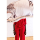 SUNDAY RIDE oversized square silk scarf