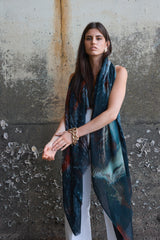 THE KOI POND oversized wool scarf