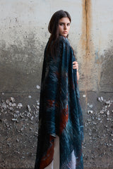THE KOI POND oversized wool scarf