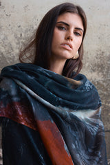 THE KOI POND oversized wool scarf