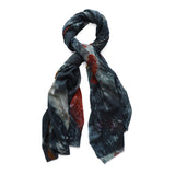 THE KOI POND skinny wool scarf