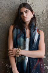 THE KOI POND skinny wool scarf