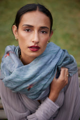 THE SWIMMERS oversized wool scarf