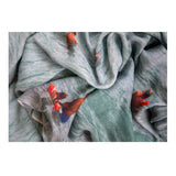 THE SWIMMERS skinny wool scarf