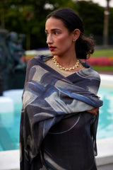 THE WATER CANS oversized wool scarf