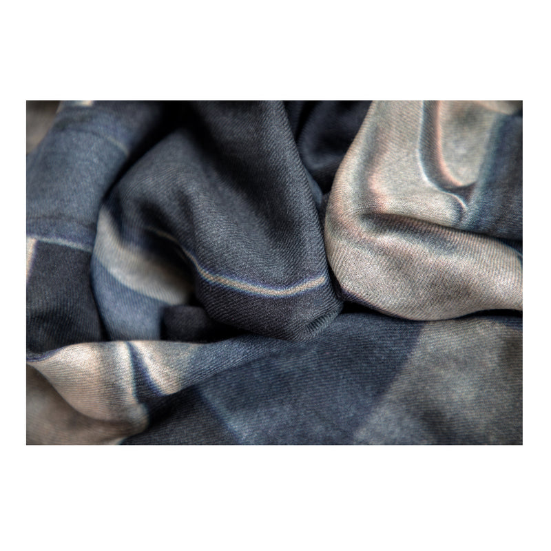 THE WATER CANS skinny wool scarf