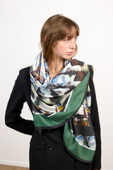 TOKYO STUDY 1 cashmere blend scarf