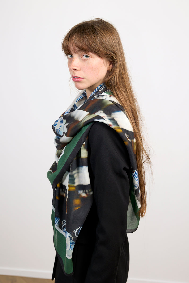 TOKYO STUDY 1 cashmere blend scarf