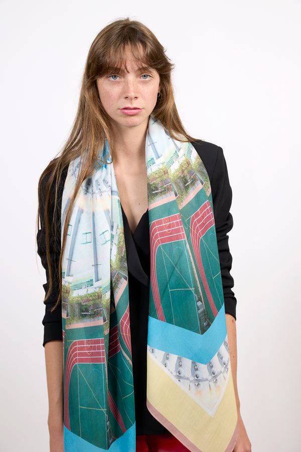 TOKYO STUDY 2 cashmere blend scarf