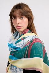 TOKYO STUDY 2 cashmere blend scarf