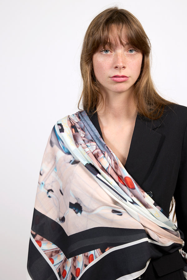 TOKYO STUDY 3 cashmere blend scarf