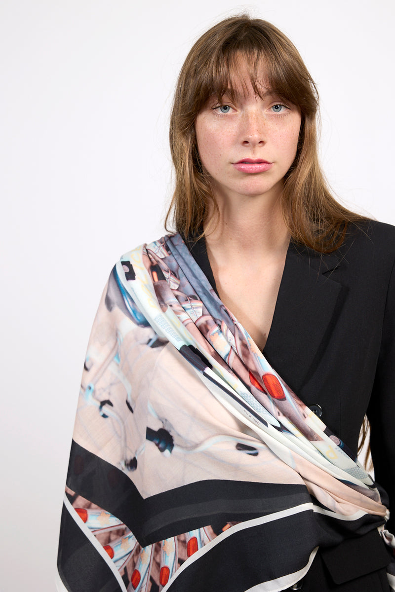 TOKYO STUDY 3 cashmere blend scarf