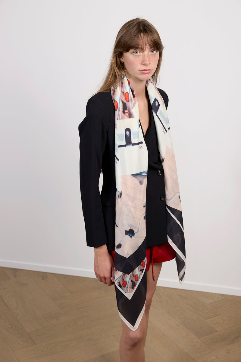 TOKYO STUDY 3 cashmere blend scarf