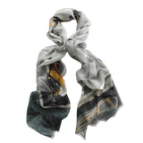 YELLOW TAXIS skinny scarf