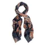 BALTIC LOG STACKS oversized wool scarf