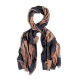 BALTIC LOG STACKS skinny wool scarf