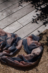 BALTIC LOG STACKS oversized wool scarf