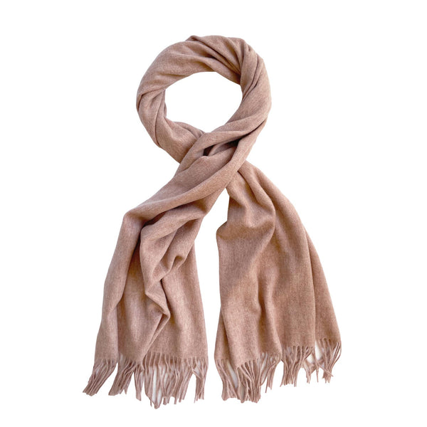 BLUSH chunky wool scarf