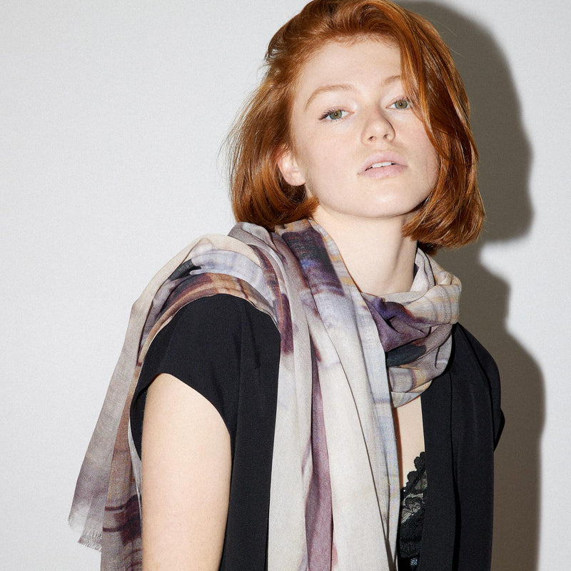 CEFALU linen blend scarf