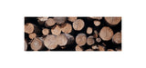 BALTIC LOG STACKS skinny wool scarf