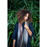 MUSHROOM skinny wool scarf
