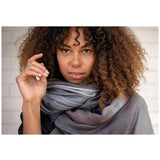 MUSHROOM oversized wool scarf