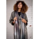 MUSHROOM oversized wool scarf